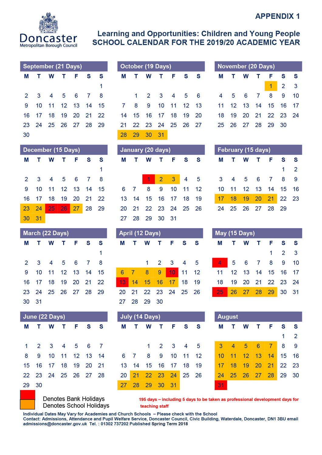 Term Dates Bentley New Village Primary School